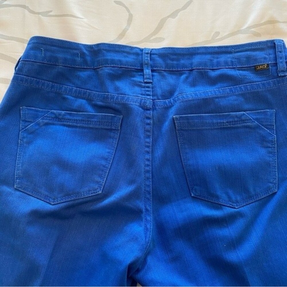 Jag Jeans Sapphire Blue Ankle Length 5 Pocket Low Rise Size 10 - Picture 7 of 9